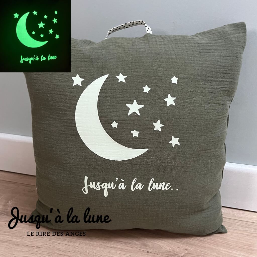 Coussin phosphorescent pour chambre d'enfant