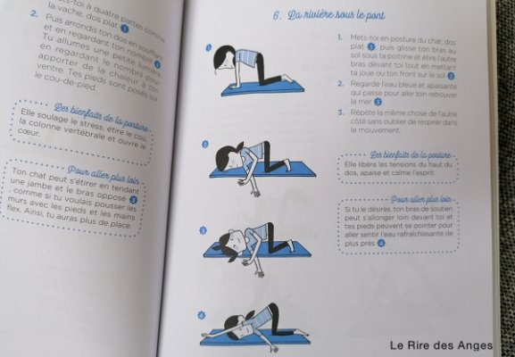 posture de yoga illustree