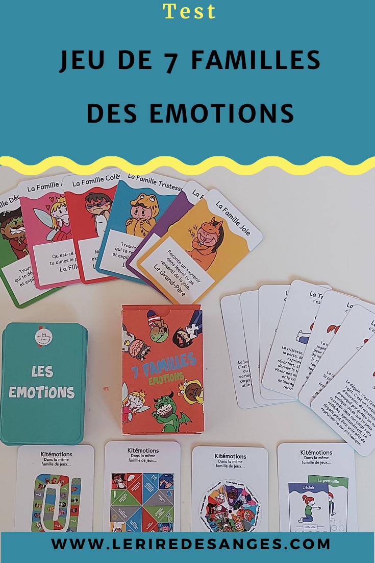 Le jeu des 7 familles des émotions - Le Rire des Anges