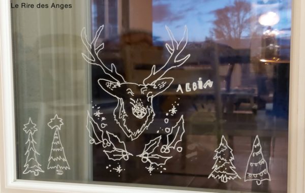 décoration de Noël pour fenêtre
