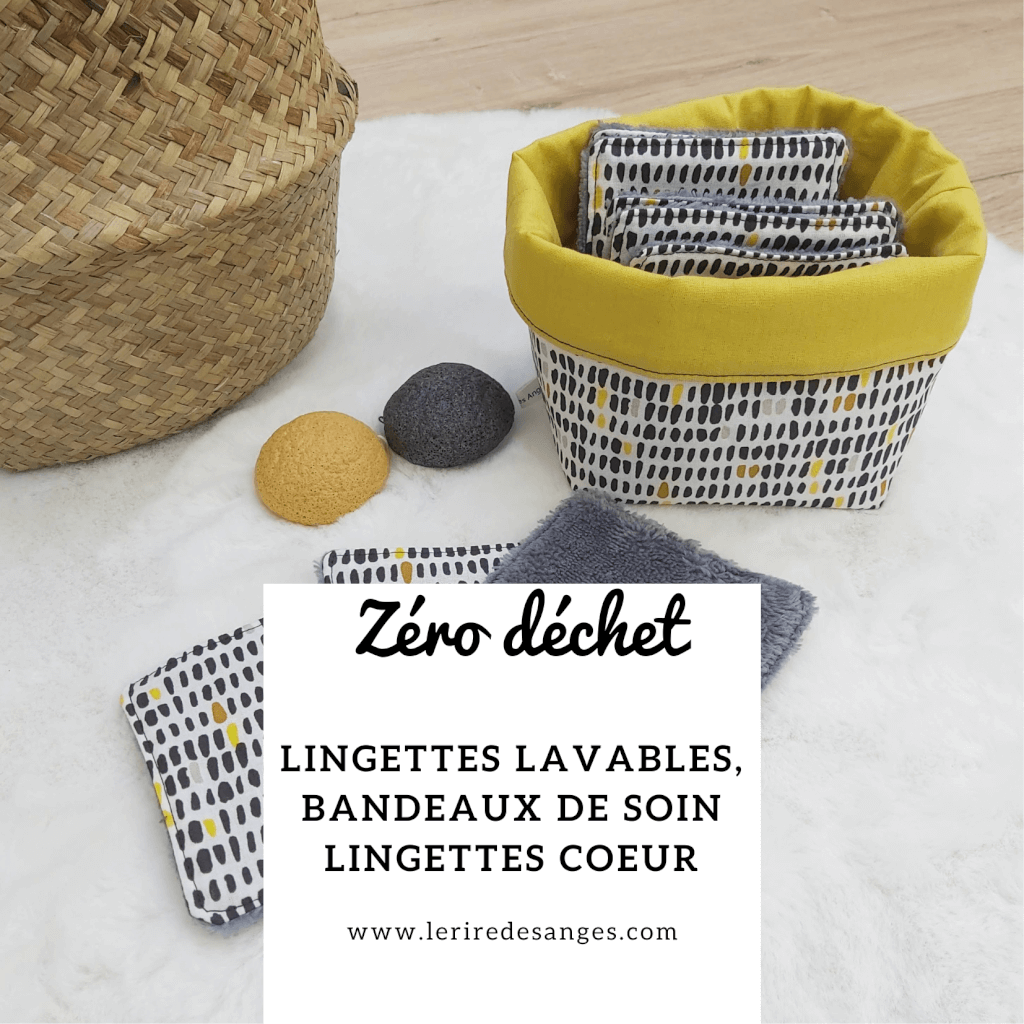 lingette lavable, bandeau de soin