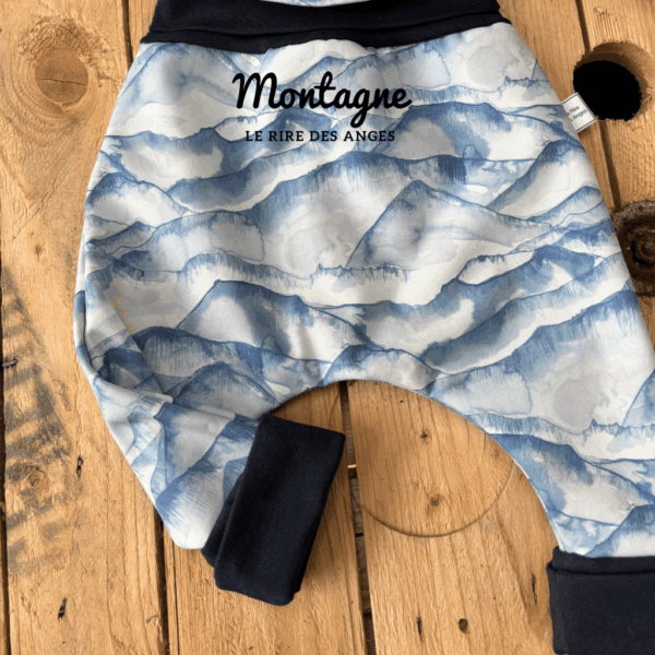 pantalon evolutif anti pluie enfant motif montagnes