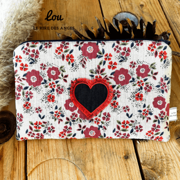 Pochette en gaze de coton – Accessoire fait main 24x16 cm