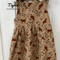 robe enfant gaze de coton Robe gaze de coton tigrou nouée aux épaules
